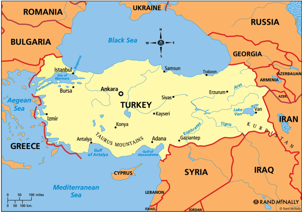 turkey map